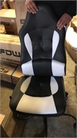 Black and white office chair