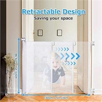 Retractable Baby Gate, Mesh Safety Gate for