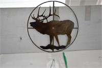 Metal Elk Clock