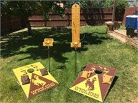 Wyo. Corn Hole Game with Stands