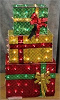 39" LIGHTED  GIFT BOXES
