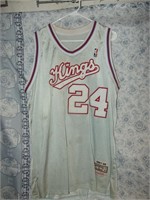 Kings 24 THEUS NBA 1987-88 Jersey XL