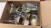 Box of pint and quart canning jars