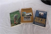LOT OF THREE BOOKS BOW HUNTING/GAME MISC