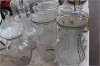 LARGE LOT OF FLOWER VASES