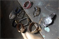 LOT OF TEN DECORATIVE COSTUME WATCHES