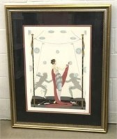 Erte "The Duel" Signed Original A.P. Serigraph