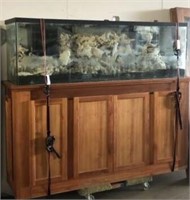 Reef Aquarium on Stand with Cabinet- over 6 FT.