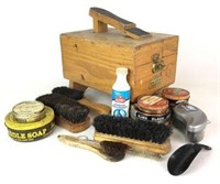 Vintage Griffin Shinemaster Shoeshine Box