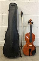 Violin with Bow in Case
