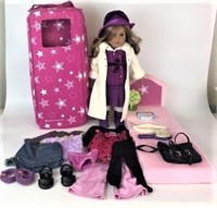 American Girl Doll with Starry Carrying Case,
