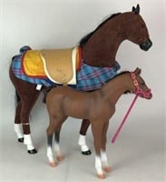American Girl Doll Horse & Toy Horse, Lot of 2