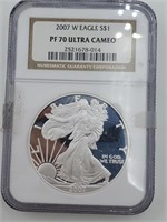 2007 W Eagle Liberty Silver Dollar