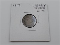 1856 US Liberty Seated Dime