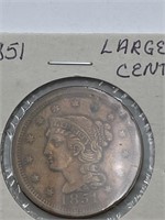 1851 Large Cent