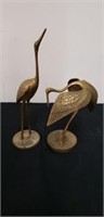 Set of Brass Cranes