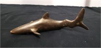7" Brass Whale Décor