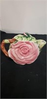 Rose Teapot. No markings. Has one small chip. See