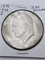 1776 - 1976 D Bicentennial Eisenhower Dollar