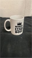 Worlds best boss coffee cup