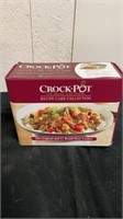 Crock pot recipe card collection.