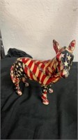 8” donkey wrapped American flag