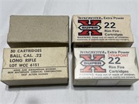 Vintage lot of 22 long rifle high velocity