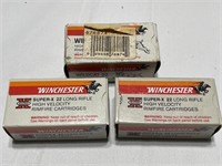 Winchester lot of 2 boxes of Super-X 22 long
