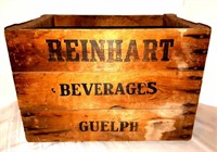 Reinhart Beverages Wooden Crate;