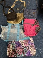 Lot of hand bags and backpacks