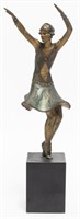 French Art Deco Bronze Dancer After Chiparus