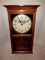 Wooden Coca-Cola Clock;