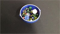 Marbles and Blue Bowl