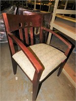 OFS MAHOGANY GUEST CHAIRS