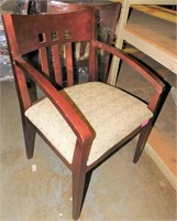 OFS MAHOGANY FRAME GUEST CHAIRS