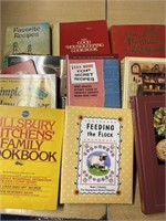Collection of vintage cook books