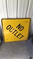 No Outlet Sign