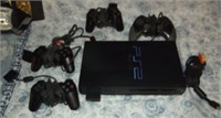 Playststion 2 SCph-35001 w/ 4 Controllers Untested