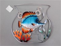 Decorative Metal Fish Wall Art - 12 x 12
