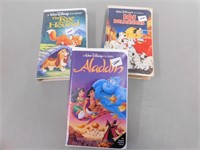 3 Disney Classic VHS Movies