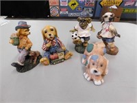 5 Puppy Dog Figurines - 5" Tall