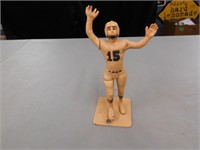 Retro Plastic Football Player Statue