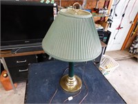 Decorative Green / Brass Table Lamp- 24" Tall