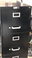 4 Drawer Black File Cabinet