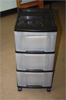 Plastic Storage Box on Wheels