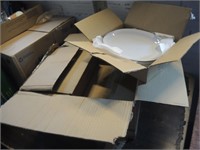 CASE OF OVAL PLASTIC PLATES