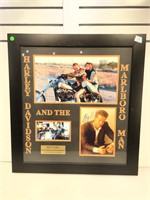 Framed custom made Mickey Rourke autographed