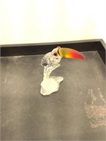 Swarovski Toucan w/color beak, approx 3x2 inches