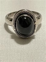 .925 Ring with black onyx