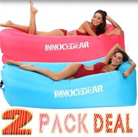 2 Pack Inflatable Lounger Air Sofa